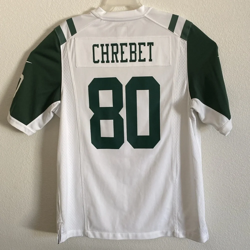 NIKE NFL New York Jets White and Green Jersey Size M